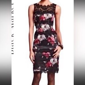White House Black Market new Floral Print Dress,10